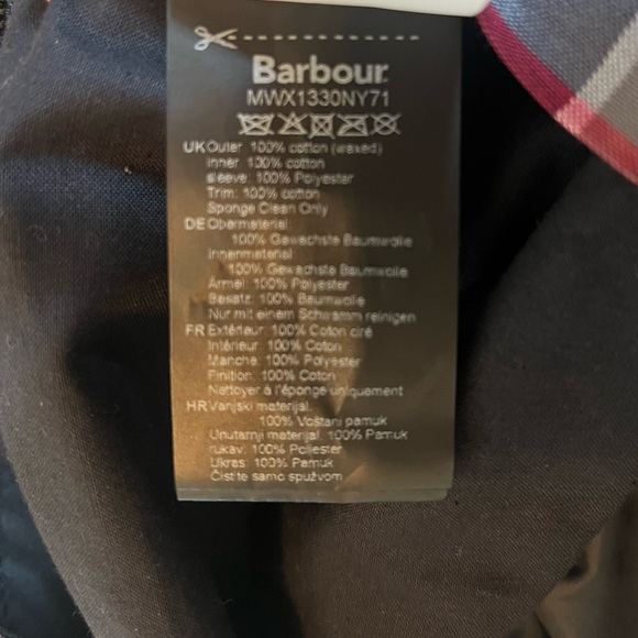 Barbour Navy Quilted Coat - Picture 2 of 4